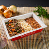 Carne moída com Arroz Integral e Feijão