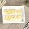 Ravioli de muçarela com molho de queijo